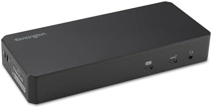 Kensington SD4790P USB-C Quad 4K Displaylink Docking Station, 100W Charging, 3 x DisplayPort, 3 x HDMI, for Windows/macOS/ChromeOS (K33610NA) by Unknown