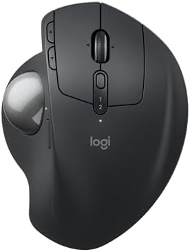 Logitech MX Ergo S Advanced Wireless Trackball Mouse USB C - Graphite by Unknown