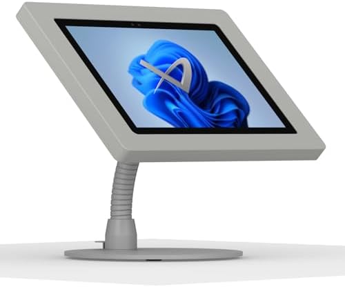 VidaMount Light Grey Enclosure and Portable Flexible Stand [Bundle] Compatible with Microsoft Surface Pro 8 / Pro X by VidaMount