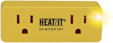 HEATIT ET-21 Thermostat Plug for Heat Tape, 38°F On/50°F Off ET-24 1PCS by HEATIT