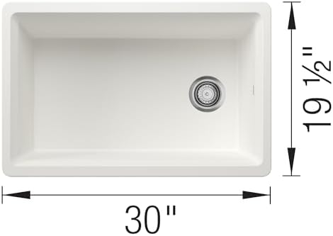 BLANCO Inteos SILGRANIT 30" Single Bowl Workstation Kitchen Sink White - Image 4