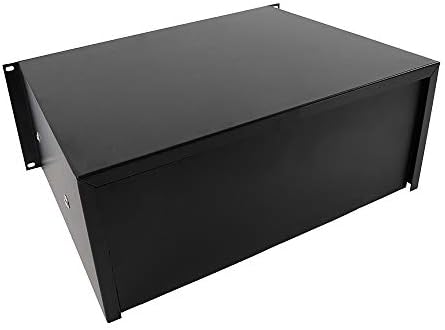 4U Server Cabinet Case 19 Inch Rack Mount Lockable Drawer with Key, Server Cabinet Case 19 Inch Rack Mount DJ Locking Lockable Deep Drawer with Key, Rack Mount Drawer for 19-Inch Server Cabinet Case - Image 4