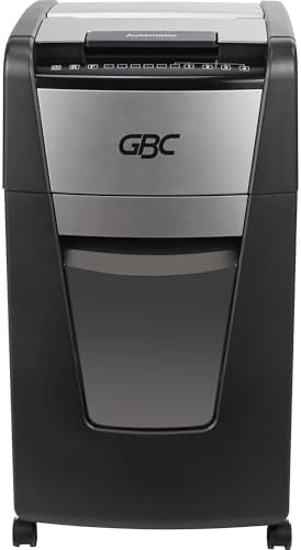 GBC Paper Shredder, Auto Feed+, 300 Sheet Capacity, Super Cross-Cut, Office Shredder, 300X (WSM1757608) by GBC