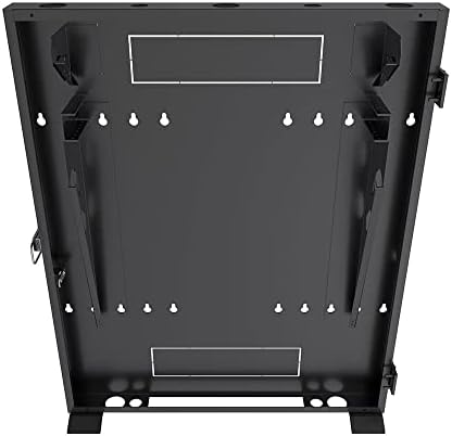 NavePoint 2U Vertical Server Rack Enclosure, Low Profile, 23.6" Deep, Max Weight Capacity 150 lbs - 2U Network Cabinet Vertical Wall Mount, Perforated, Black - Image 4
