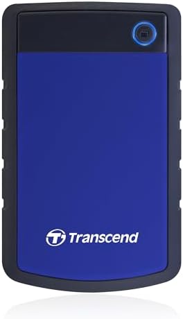 Transcend 2TB StoreJet 25H3 Rugged Portable HDD, One Touch Backup - Image 2