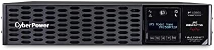 CyberPower PR1500RT2UN Smart App Sinewave UPS System, 1500VA/1500W, 8 Outlets, 2U Rack/Tower, RMCARD205 Pre-Installed by Unknown