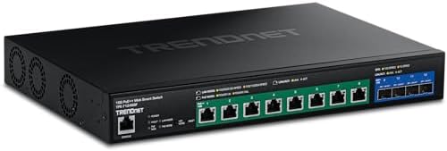 TRENDnet 12-Port 10G PoE++ Web Smart Switch, TPE-7124SBF by TRENDnet