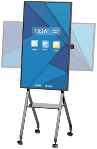 TIBURN FLIP HUB 55" S2 Android 13.0 4K UHD Rotating Smart Board with Camera | Digital whiteboard, Ideal for Hybrid Work, Interative Classroom Electronic Presentation Board with Flip Mobile Stand by TIBURN