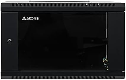 AEONS 6U Wall Mount Network Server Cabinet, 18" Depth, Pre-Assembled by AEONS