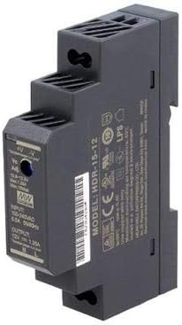 MEAN WELL HDR-15-5 Ultra Slim Step-Shape 1SU DIN Rail Power Supply, 5V 2.4A 12W by MEANWELL
