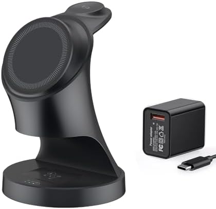 Wireless Charger,3 in 1 Magnetic Wireless Charger Stand, Fast Wireless Charging Dock for iPhone17/16/15/14/13/12 Series, Apple Watch Series, AirPods Pro. by Anywarphone