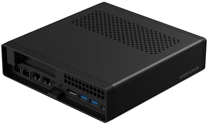 MINISFORUM AMD Ryzen 7 7745HX MS-A2 Mini PC (8C/16T, up to 5.1GHz), PCIe×16, HDMI/2x USB-C (8K@60Hz), 2X SFP+ 10G, 2X 2.5G LAN, 3X SSD M.2 (2280/22110/U.2),NO RAM/SSD/OS by MINISFORUM