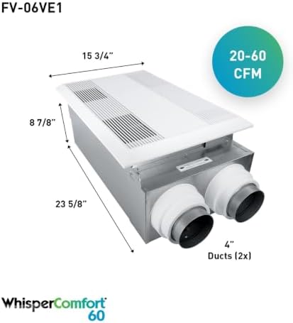 Panasonic FV-06VE1 WhisperComfort 60 ERV, 60 CFM - Image 2