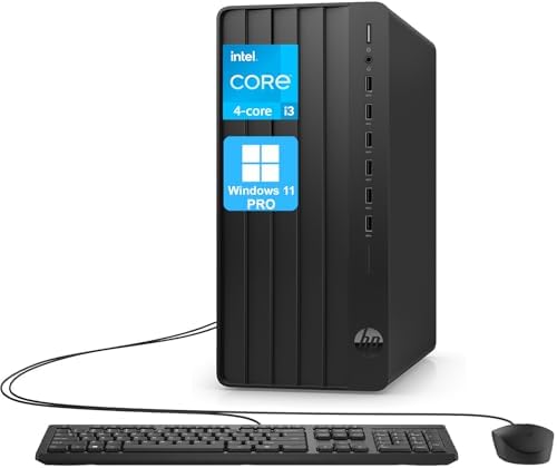 HP Pro Tower 290 G9 Desktop Computer, 4-core Intel Core i3-13100 Processor, 16GB RAM, 512GB SSD, 2-Monitor Ports (HDMI + VGA), WiFi, RJ-45, Wired KB& Mouse, None Optical Drive, Windows 11 Pro by Unknown