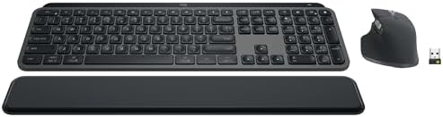 Logitech MX Keys S Combo Performance Wireless Keyboard and Mouse - Graphite by Unknown