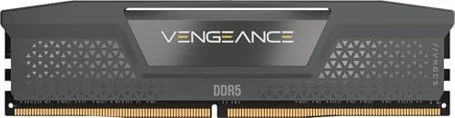 CORSAIR Vengeance DDR5 RAM 32GB (1x32GB) 5200MHz CL40-40-40-77 1.25V AMD EXPO Intel XMP 3.0 Desktop Computer Memory – Gray (CMK32GX5M1B5200Z40) by Unknown