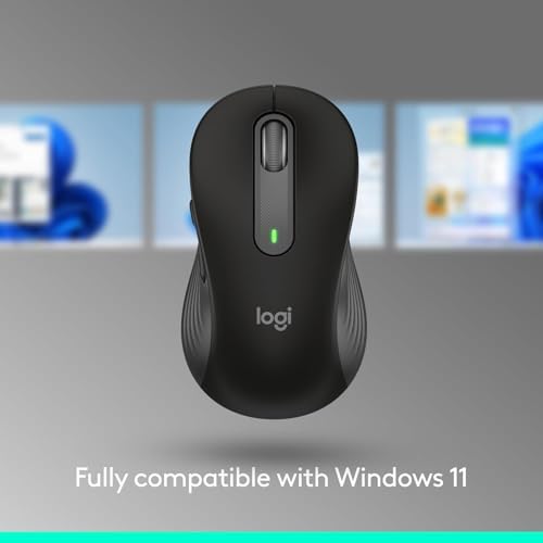 Logitech Signature M650 L Full Size Wireless Mouse Large Sized - Black - Image 5