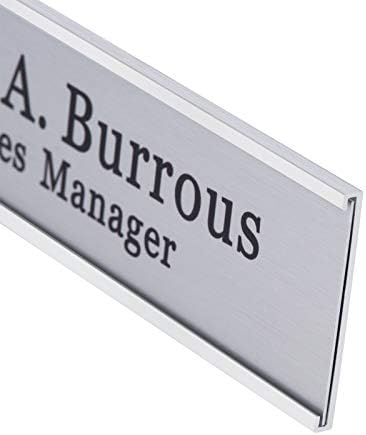 Custom Aluminum Name Plates With Wall or Desk Holder 2"x8" - Image 4