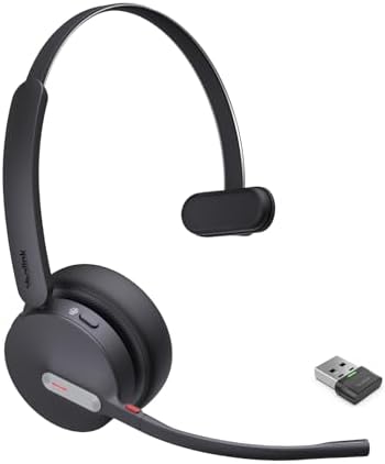 Yealink BH70 Mono Bluetooth Teams Headset with AI Mic for Work from Home PC by RedefineYourWorkplace