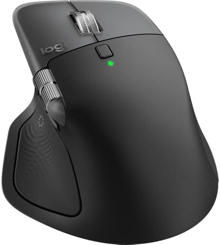 Logitech MX Master 4 for Mac, Ergonomic Bluetooth Mouse with Advanced Performance Haptic Feedback, Ultra-Fast Scrolling, USB-C Charging, MacOS, iPadOS, Windows - Space Black - Image 4