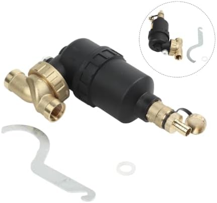 Heating System Magnetic Water Filter With On/Off Drain Valve, DN20 DN25 DN32 Threaded Inlet, Removes Sediment And Scale From Boiler, Brass And Plastic Construction For HVAC Protection(DN20) - Image 2