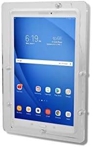 Anti-Theft Acrylic VESA Enclosure for Galaxy TAB A 8.0" 2019 Tablet with Free Wall Mount Kit & 90-Degree Angle Charge Cable (TAB A 8.0 2019 SM-T290, Clear) - Image 2