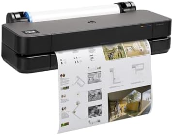 HP DesignJet T230 Large Format 24-inch Plotter Printer, Includes 2-Year Onsite Warranty Support (5HB07T) by Unknown