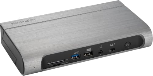 Kensington SD5800T Thunderbolt 4 and USB4 Quad 4K Display Docking Station, 100W Charging, 2 x HDMI, 2 x DP, 2.5G Ethernet, Card Readers, for Windows/MacOS (K32856NA) (Pack of 6) by Unknown