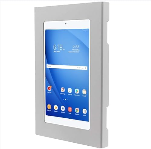 Locking Anti-Theft Metal Case for Samsung Galaxy TAB A9 8.7" A11 Tablet for Kiosk, POS, Store, Show Display, Time Clock (TAB A9/A11, White) - Image 2