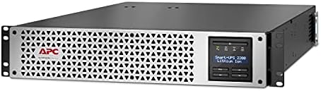 APC Smart-UPS 2200VA Lithium-ion UPS, SMTL2200RM2UC, Short Depth, Pure Sine Wave Rack Mount UPS, SmartConnect Port + SmartSlot for Network Card, AVR, LCD by APCbySchneider-Electric