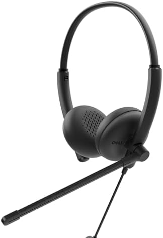Dell Wired Headset WH125, Boom Mic, Black by Dell