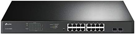TP-Link TL-SG1218MPE 16 Port Gigabit Switch Easy Smart Managed 16 PoE+ @250W, 2 non-PoE ports, 2 combo SFP slots 3 Year Manufacturer Warranty QoS, Vlan, IGMP & LAG, Free Expert Help by TP-Link