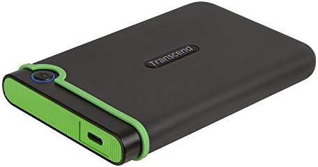 Transcend 4TB StoreJet 25M3 Rugged Portable HDD, One Touch Backup by Transcend
