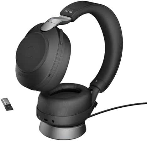 Jabra Evolve2 85 - USB-A UC Stereo Stand - Black Wireless Headset/Music Headphones Black by Jabra