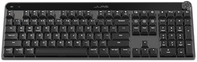 JLab Epic Mechanical Wireless Keyboard, Bluetooth or USB dongle, Multi-Device, Backlit, Media knob, Custom Profiles, Black by JLab