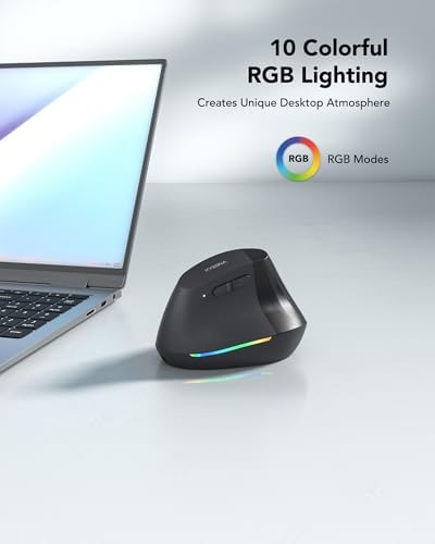 Wireless Ergonomic Mouse, Bluetooth Vertical Mice, Quiet Click - Image 4