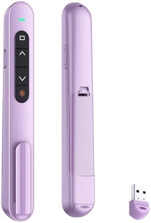 QUI Presentation Clicker with Volume Control, Wireless Presenter Remote by QUI