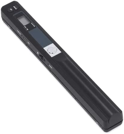 Portable Scanner, Portable Handheld Scanner for A4 Documents Photo Pictures Receipt, 8.27 Inch HD 900DPI Color Mobile Handheld Scanner Wand for Home Travel Office (Black) by Sanpyl
