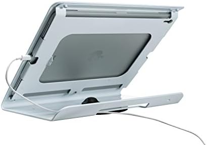 Theft-Deterrent Kiosk – CTA Sleek Rotating Theft-Deterrent Kiosk Stand with Optional Swivel for Retail Transactions and Security Locking Cable for iPad Pro 3rd Gen. 12.9-Inch (PAD-RTDW13) – White - Image 4