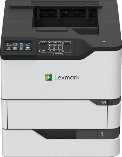 Lexmark MS826de Integrated Duplex, Monochrome Laser Printer, Monthly Page Volume: 5000-100000 Pages, 4.3-inch Color Touch Screen, 550-Sheet Output Bin, Print Speed: Up to 70 ppm(50G0310) by Unknown