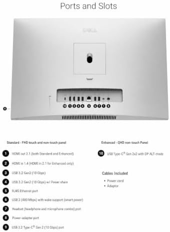 Dell 27" All in One Desktop Computer Intel Ultra 7 355 32GB 1TB Copilot PC - Image 5