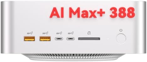GEEKOM A9 Mega New Mini PC,AMD Ryzen AI MAX+388(118TOPS)||LPDDR5X 64GB+1TB by GEEKOM