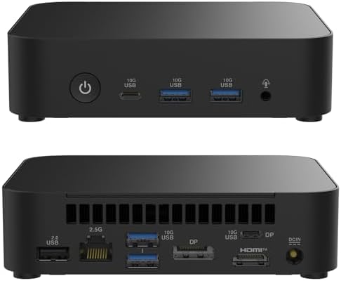 NUC 14 Essential NUC14MNK150 Mini PC - Intel N150 IntelGraphics, DDR5-4800, Wi-Fi 6E, Triple 4K Display, 2.5GbE LAN, 0.56L Compact Desktop for Office & Business(Barebone No RAM/SSD/OS) - Image 7