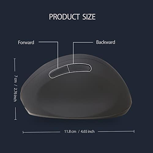 Wired Ergonomic Mouse, Optical Vertical Mouse with 3 Adjustable 800/1200/1600, 6 Buttons USB Computer Mouse - Image 3