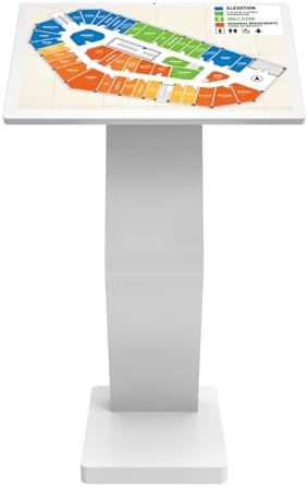 27 Inch Touch Screen Kiosk, 10pt PCAP Touch Screen Digital Signage, Plug&Play K-Style Indoor Digital Signage, Interactive LCD Display Signage, CMS/U-Disk Publish Content, Split Screen, Android 11 by Pyimgus