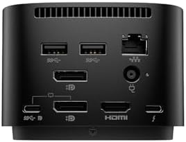 HP Thunderbolt Dock 120W G4 - for Notebook/Desktop PC - 120 W - Thunderbolt 4-4 Displays Supported - 4K - 3840 x 2160-5 x USB Ports - USB Type-C - 1 x RJ-45 Ports - Network (RJ-45) - 1 x HDMI Port - Image 3