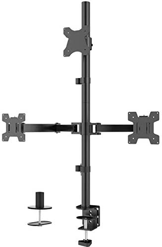 WALI Tall Triple Monitor Mount for 13-27 inch Computer Screens, up to 22lbs - Image 4