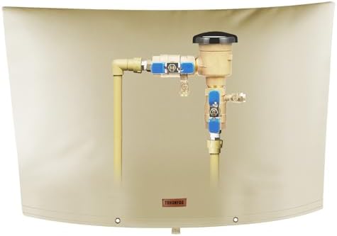 TOHONFOO Backflow Preventer Cover, Pipe Freeze Insulation, 32"Wx16"H, Beige by TOHONFOO