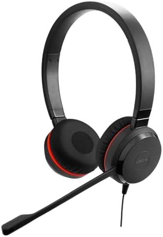 Jabra Evolve 30 II (2025 Edition) Wired Dual-Ear Headset with Mic, Black by Jabra