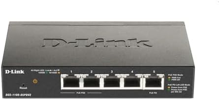 D-Link 5-Port Gibabit Smart Managed PoE Powered Switch/Extender | 2 PoE Ports (requires PoE Power)| L2 | VLANs| Web Managed |Desktop| Fanless | NDAA Compliant | Lifetime Warranty (DGS-1100-05PDV2) - Image 5
